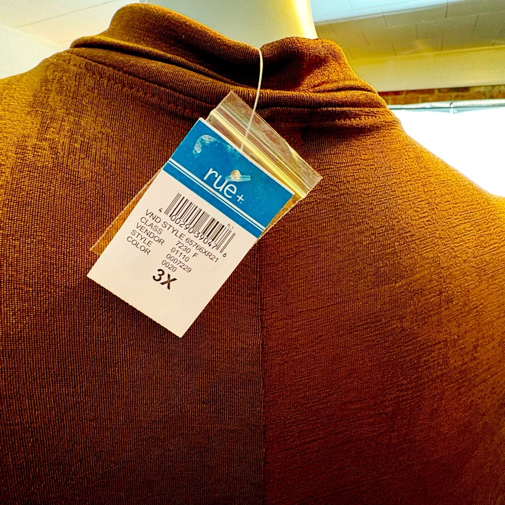 NWT Rue21: Rust Cut-Out Button-Up Dress - Picture 10 of 16